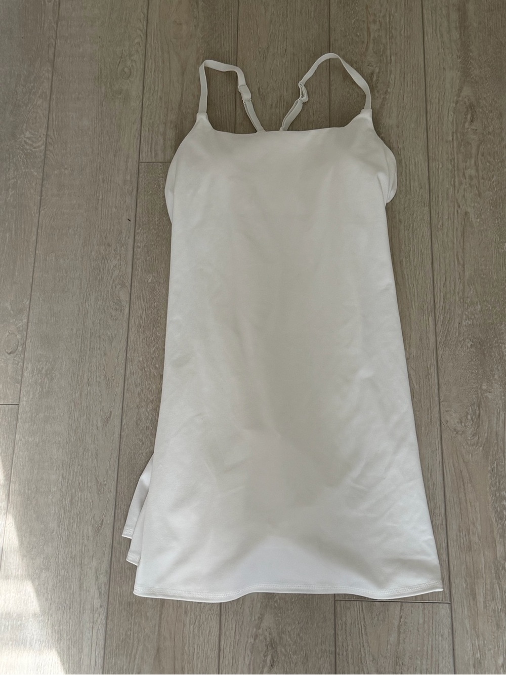 Danskin White athletic Dress with Adjustable Straps